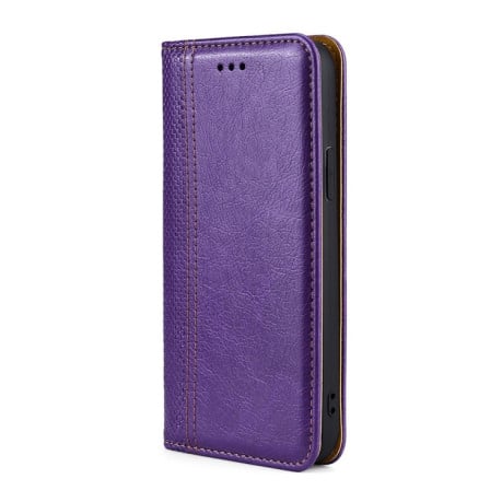 Чехол-книжка Grid Texture для Samsung Galaxy M53 5G - фиолетовый