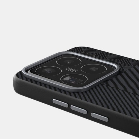 Ультратонкий чохол ABEEL 6D Micro Relief MagSafe Magnetic на Xiaomi 15 Pro - Carbon Fiber Black