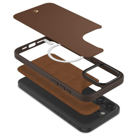 Оригинальный чехол Spigen Cyrill Kajuk (Magsafe) для iPhone 15 Pro Max - Saddle Brown