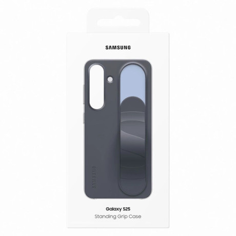 Оригінальний чохол Samsung Standing Grip Case для Samsung Galaxy S25 - grey (EF-GS931CBEGWW)