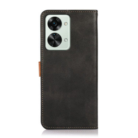 Чехол-книжка KHAZNEH Dual-color для OnePlus Nord 2T - черный