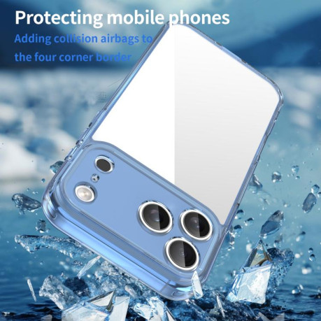 Чехол PC Hybrid TPU Airbag Shockproof для iPhone 17 Pro Max - синий
