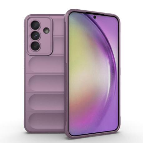 Силіконовий чохол Magic Flannel для Samsung Galaxy A56 5G - фіолетовий