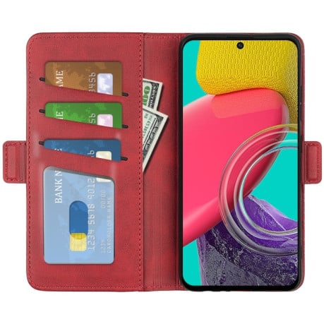 Чохол-книжка Dual-side Magnetic Buckle для Samsung Galaxy M53 - червоний