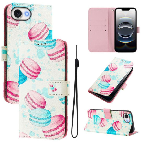 Чохол-книжка Colored Drawing Pattern для iPhone 16e - кольоровий