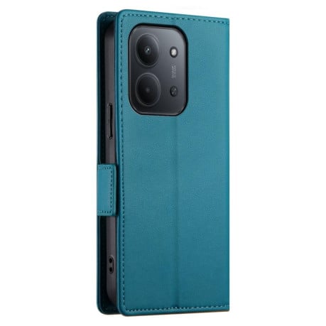 Чохол-книжка Side Buckle Magnetic Frosted Leather на Xiaomi Redmi 15C 5G / 4G EU 173mm / Poco C85 5G - синій