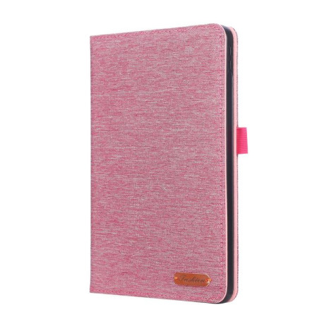 Чехол-книжка Fabric Leather для Xiaomi Redmi K Pad - пурпурно-красный