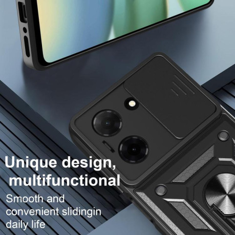Противоударный чехол Sliding Camshield для Redmi A5 4G - синий