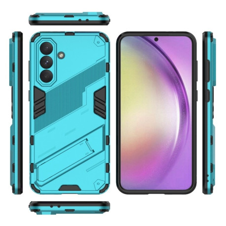 Противоударный чехол Punk Armor для Samsung Galaxy A56 5G - синий