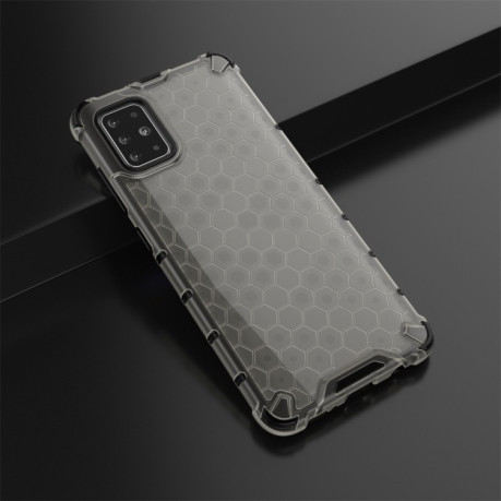 Противоударный чехол Honeycomb на Samsung Galaxy A51-черный