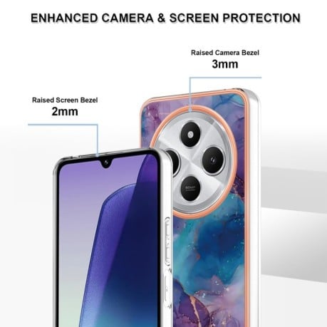 Протиударний чохол Electroplating IMD для Xiaomi Redmi 14C 4G/Poco C75/Redmi A4 5G - Purple