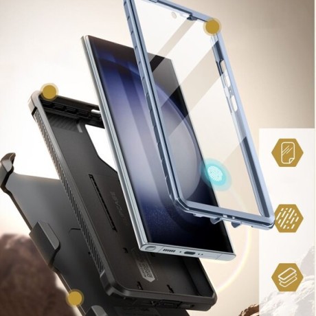 Двусторонний чехол Supcase Unicorn Beetle Pro для Samsung Galaxy S24 Ultra - Blue