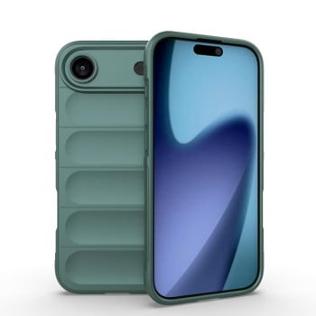 Силиконовый чехол Magic Flannel для iPhone Air - зеленый