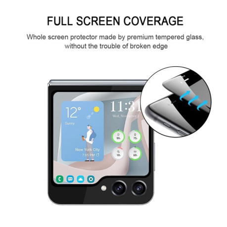 Защитное стекло External Small Screen для Samsung Galaxy Flip 5 - прозрачное