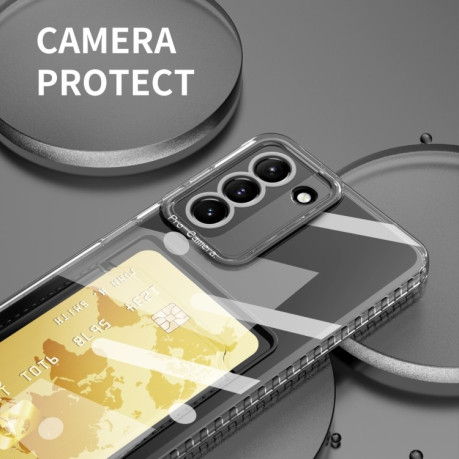 Противоударный чехол Card Bag для Samsung Galaxy S23+Plus 5G - прозрачный