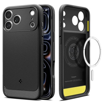 Оригинальный чехол Spigen Rugged Armor MagSafe для iPhone 18 Pro / 17 Pro - Matte Black