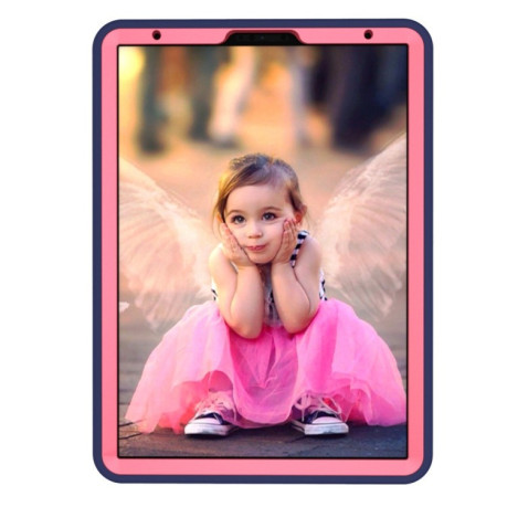 Противоударный чехол с подставкой Robot Detachable для iPad Pro 11 inch 2018-сине-розовый