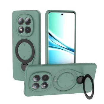 Чохол Ring Shield MagSafe з кільцем-держачем 360° на Xiaomi Redmi Note 15 4G / 5G /Poco M8 164mm — зелений