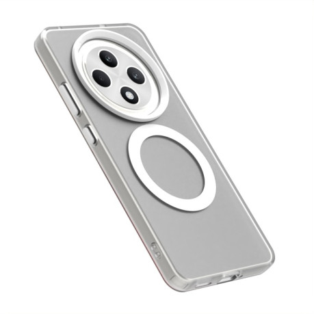 Противоударный чехол MagSafe Holder PC Hybrid для OPPO Reno12 F/12 FS 5G - белый
