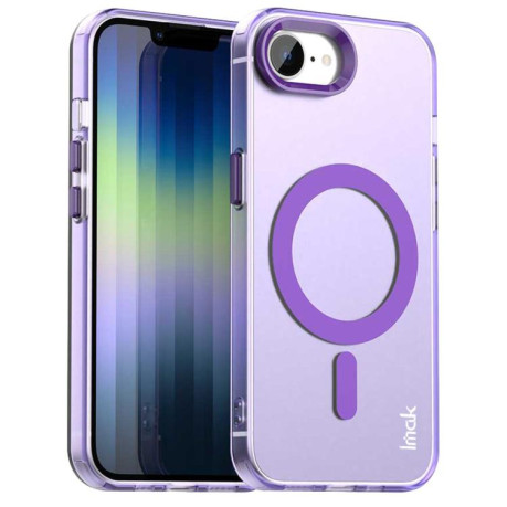 Противоударный чехол IMAK Candy Series Shockproof MagSafe для iPhone 16e - фиолетовый