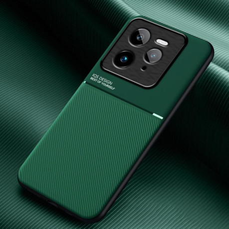 Противоударный чехол Tilt Strip Grain на Realme GT7 Pro - зеленый