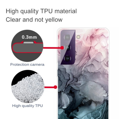 Противоударный чехол Marble Pattern для Samsung Galaxy S21 Plus - Abstract Light Pink