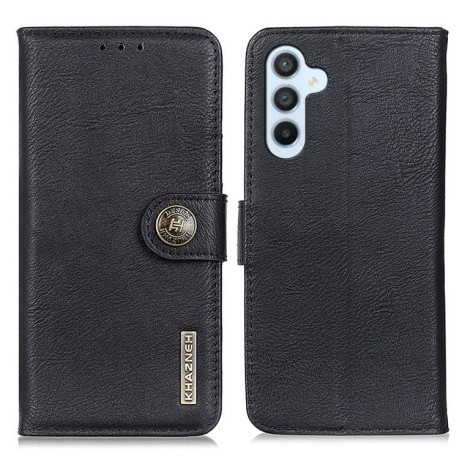 Чохол-книжка KHAZNEH Cowhide Texture для Samsung Galaxy M35 5G - чорний