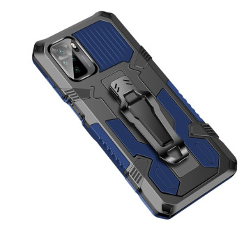 Противоударный чехол Armor Warrior для Xiaomi Redmi Note 10 / 10S - синий