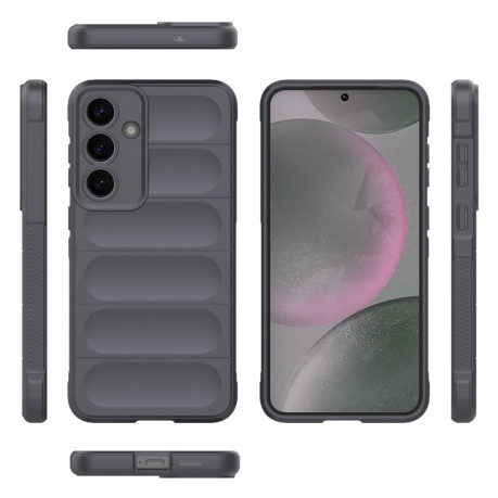 Силіконовий чохол Magic Flannel для Samsung Galaxy S25+ 5G - темно-сірий