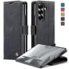Чехол-книжка CaseMe-013 многофункциональный с кармашком для карт на Samsung Galaxy Fold 7 - черный