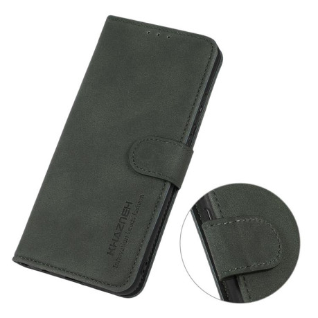 Чехол-книжка KHAZNEH Matte Texture для Xiaomi Poco F7 Pro / F7 Ultra Global - зеленый