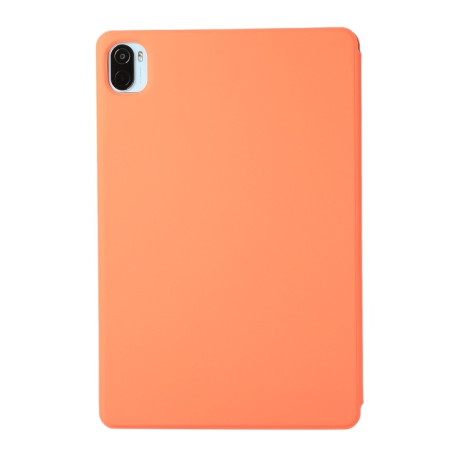 Магнитный чехол-книжка Solid Color Magnetic для Xiaomi Pad 5 / Pad 5 Pro - оранжевый