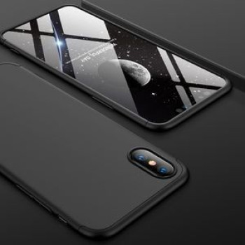 Чехол GKK Three Stage Splicing Full Coverage  Case на iPhone XS Max-черный