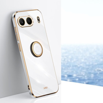 Чохол XINLI Straight Edge з тримачем-підставкою на OnePlus Nord 4 - білий