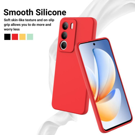 Силіконовий чохол Solid Color Liquid Silicone на Realme C71 4G - червоний