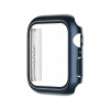 Противоударная накладка с защитным стеклом Electroplating Monochrome для Apple Watch Series 6/5/4/SE 44mm - синяя