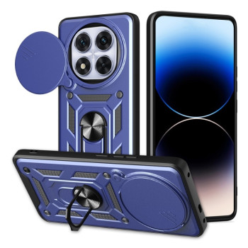 Противоударный чехол Sliding Camshield для Xiaomi Redmi Note 14 Pro+ 5G - синий