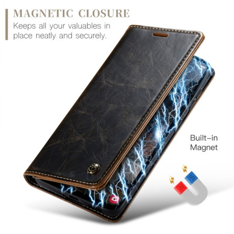 Чохол-книжка CaseMe 003 Series для Samsung Galaxy A55 5G - кавовий