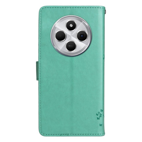 Чохол-книжка Happy Cat Pattern для Xiaomi Redmi 14C 4G/Poco C75/Redmi A4 5G - зелений