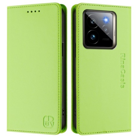 Чехол-книжка Retro Skin Feel Business Magnetic на Realme GT 7 Pro 5G - зеленый