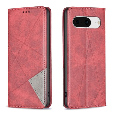 Чехол-книжка Rhombus Texture для Google Pixel 8 - красный