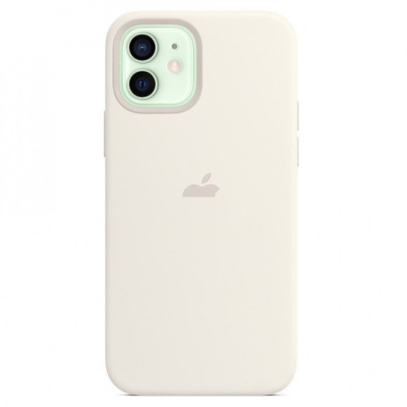 Силіконовий чохол Silicone Case White на iPhone 12 mini with MagSafe - преміальна якість
