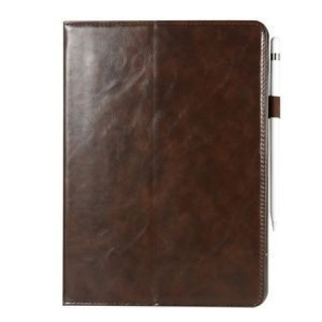 Чехол-книжка из натуральной кожи EsCase Premium Soft Genuine Leather на iPad Pro  12.9 /2018-коричневый
