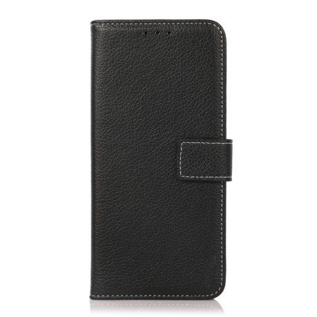Чехол-книжка Litchi Texture with Wallet для iPhone 14/13 - черный