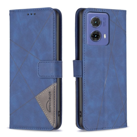 Чехол-книжка Rhombus Texture для Motorola Moto G85 - синий