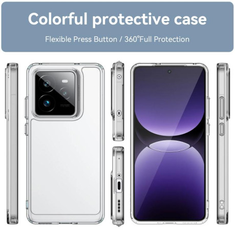 Противоударный чохол Colorful Acrylic Series для Realme GT 7 Pro - прозрачный