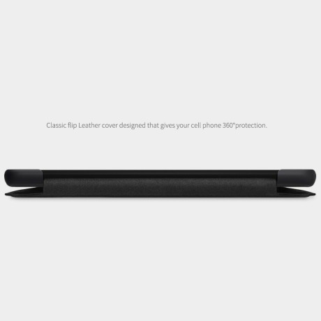 Кожаный чехол-книжка Nillkin Qin Series для Samsung Galaxy A51 -черный