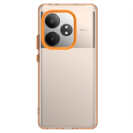 Противоударный чехол Candy Series для Realme GT 6 Global - оранжевый