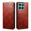 Чохол-книжка Simple з еко-шкіри Crazy Horse з воском на Motorola Moto G86 Power 5G - коричневий