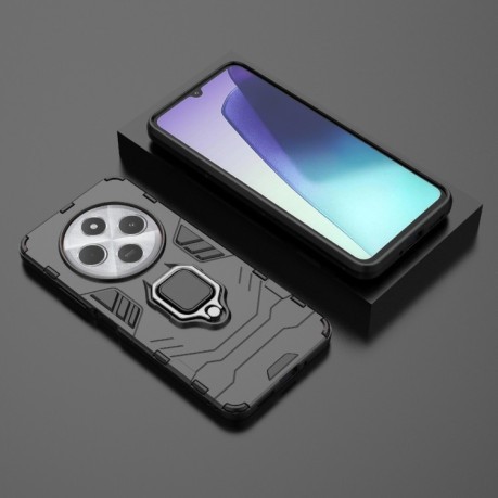 Противоударный чехол HMC 360 Degree Rotating Holder на Xiaomi Redmi 14C 4G/Poco C75/Redmi A4 5G - черный